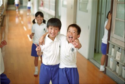 Amigos en el colegio